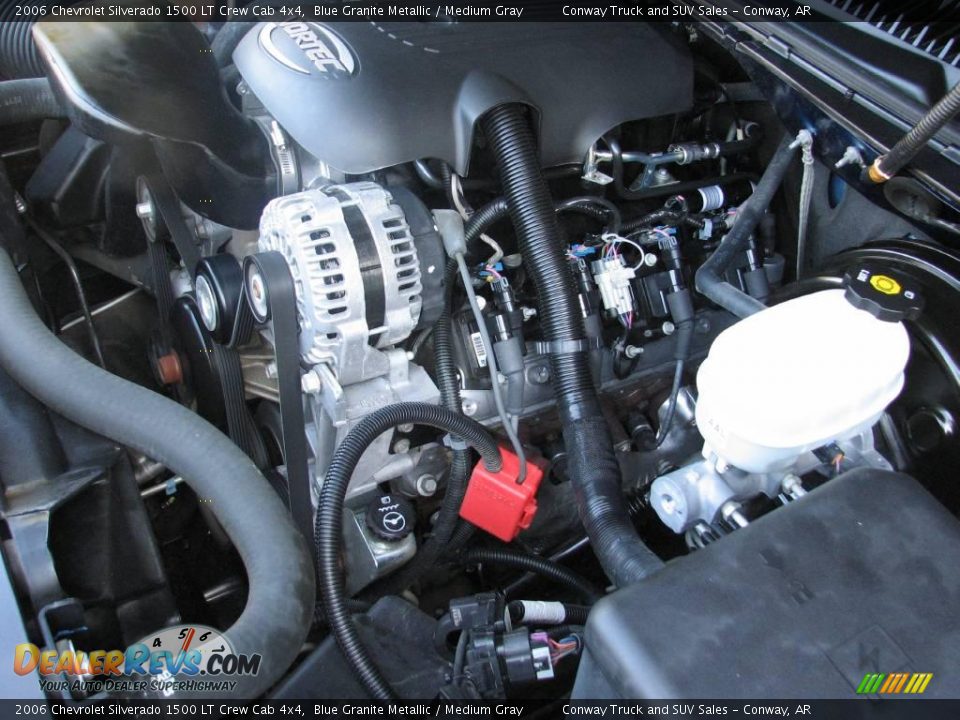 2006 Chevrolet Silverado 1500 LT Crew Cab 4x4 Blue Granite Metallic / Medium Gray Photo #22