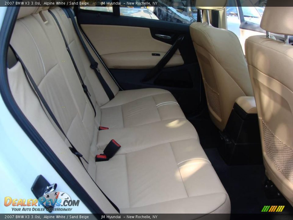 2007 BMW X3 3.0si Alpine White / Sand Beige Photo #16