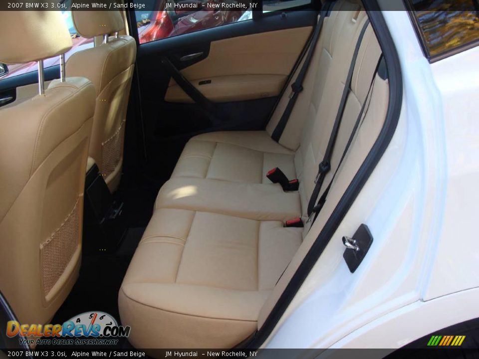 2007 BMW X3 3.0si Alpine White / Sand Beige Photo #17