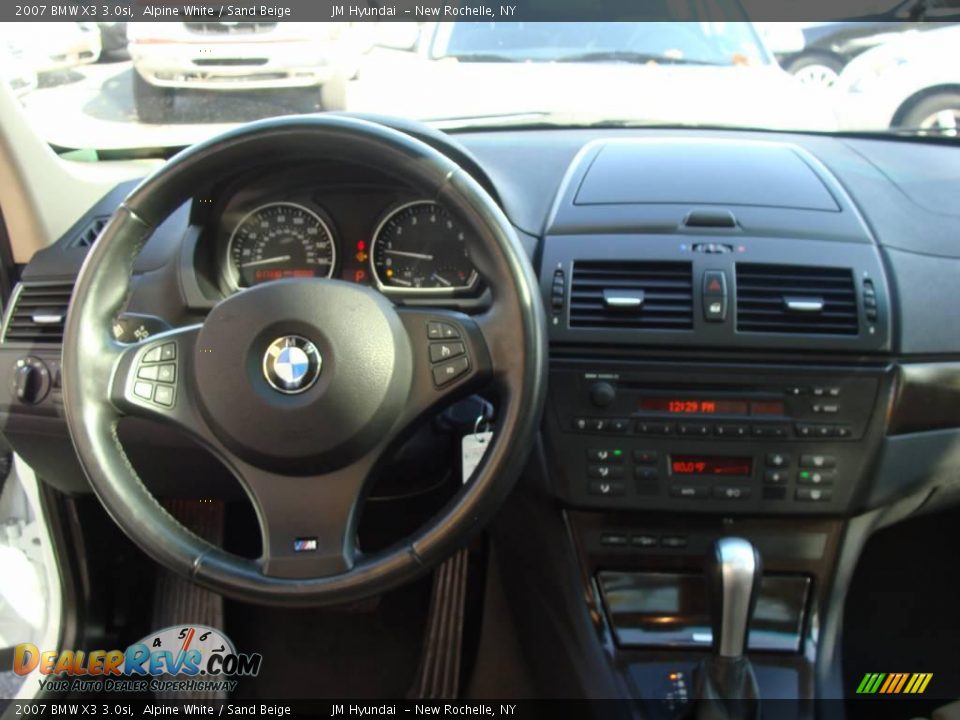2007 BMW X3 3.0si Alpine White / Sand Beige Photo #18