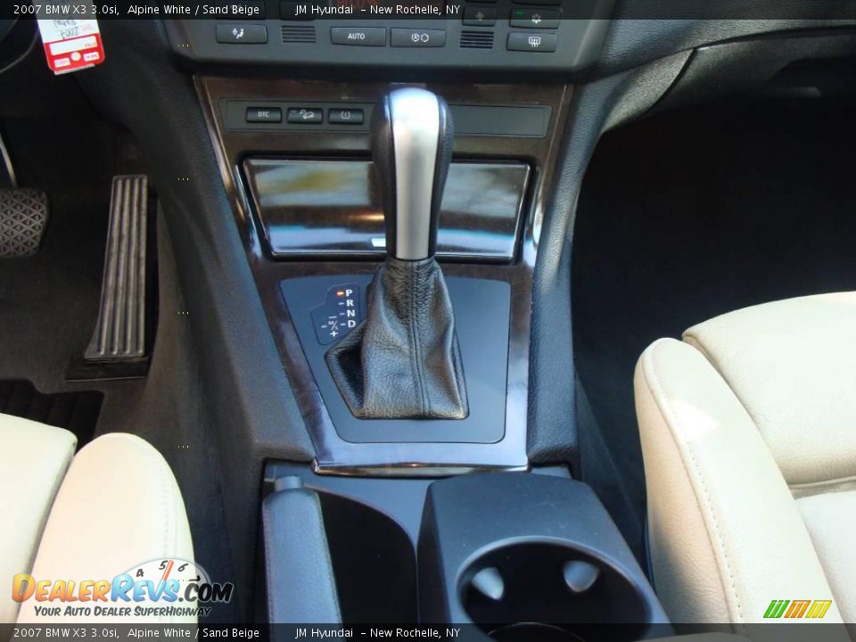 2007 BMW X3 3.0si Alpine White / Sand Beige Photo #21