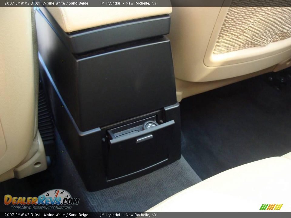2007 BMW X3 3.0si Alpine White / Sand Beige Photo #22