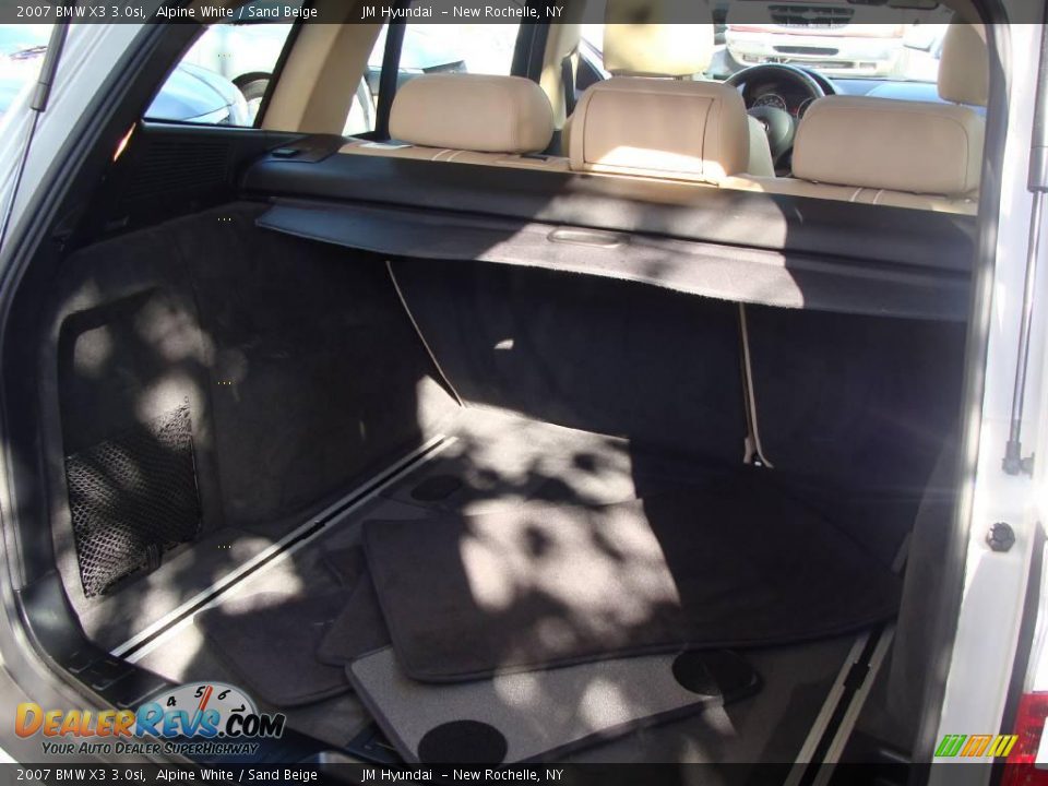 2007 BMW X3 3.0si Alpine White / Sand Beige Photo #25