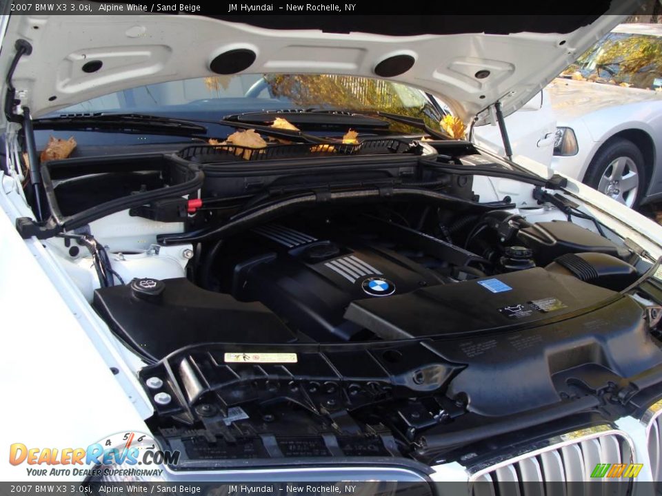 2007 BMW X3 3.0si Alpine White / Sand Beige Photo #26