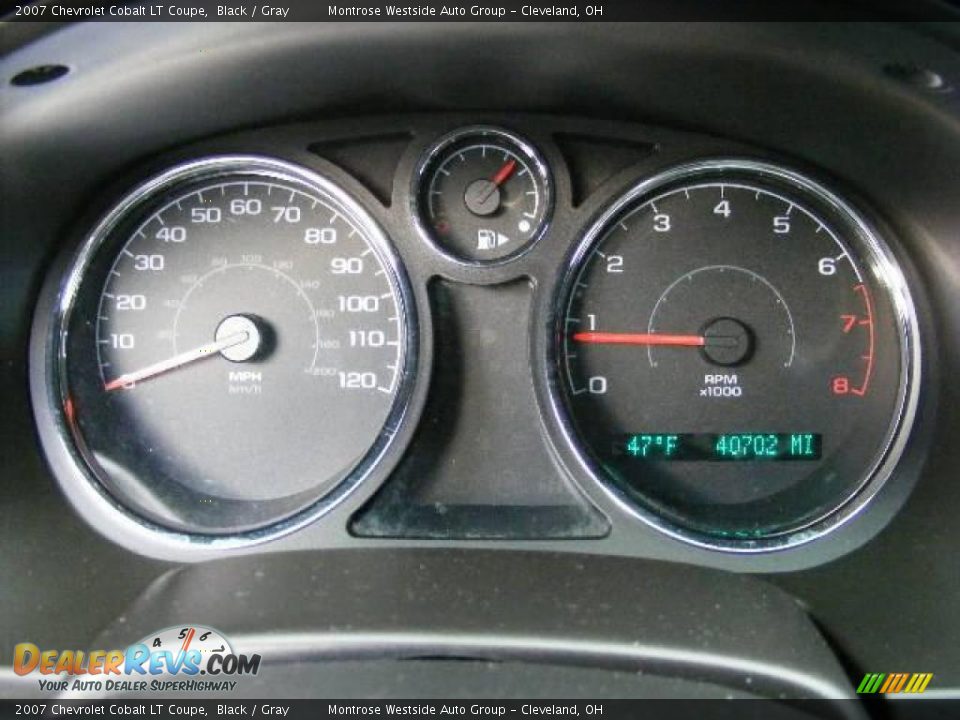 2007 Chevrolet Cobalt LT Coupe Black / Gray Photo #17