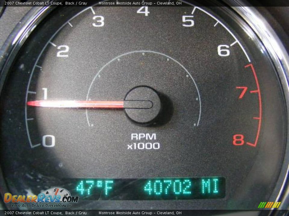 2007 Chevrolet Cobalt LT Coupe Black / Gray Photo #18