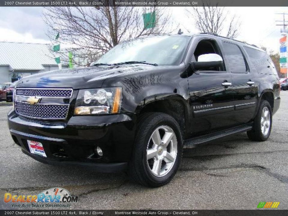 2007 Chevrolet Suburban 1500 LTZ 4x4 Black / Ebony Photo #1