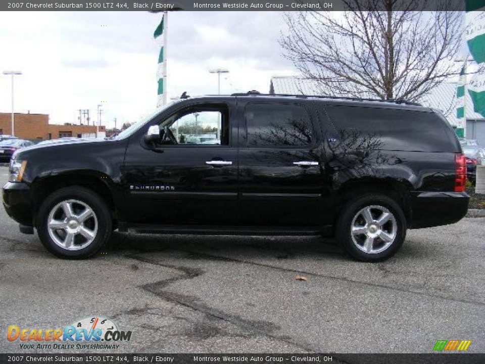 2007 Chevrolet Suburban 1500 LTZ 4x4 Black / Ebony Photo #2