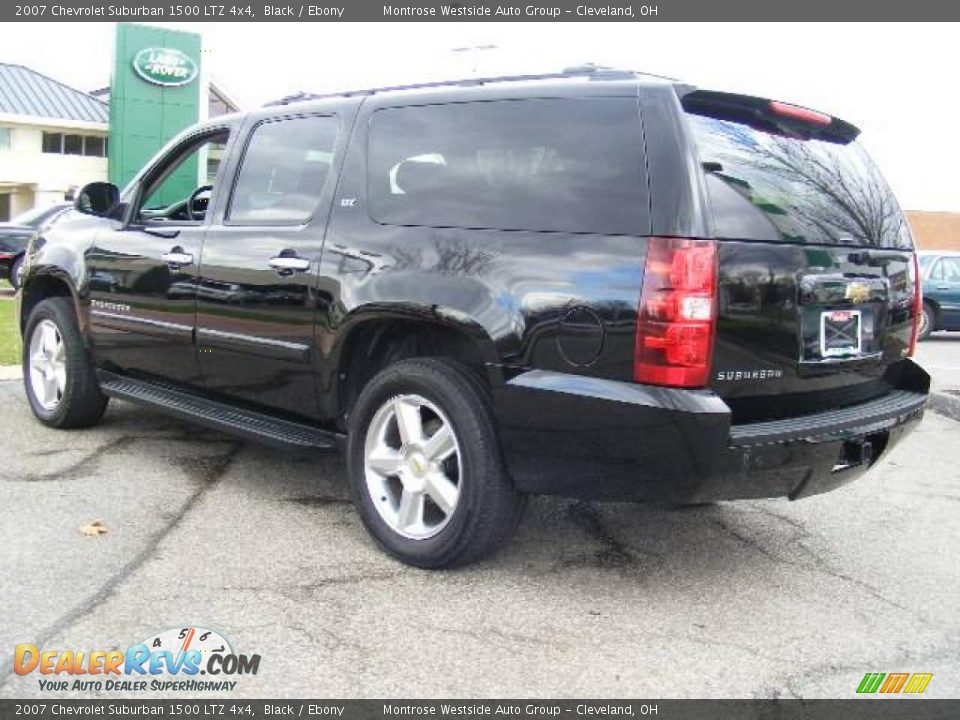 2007 Chevrolet Suburban 1500 LTZ 4x4 Black / Ebony Photo #3