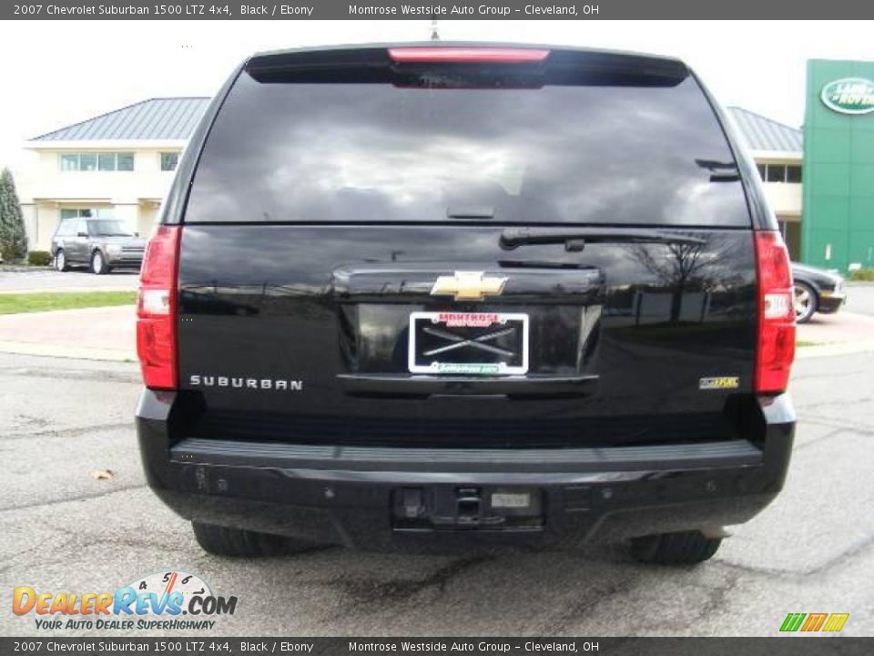 2007 Chevrolet Suburban 1500 LTZ 4x4 Black / Ebony Photo #4