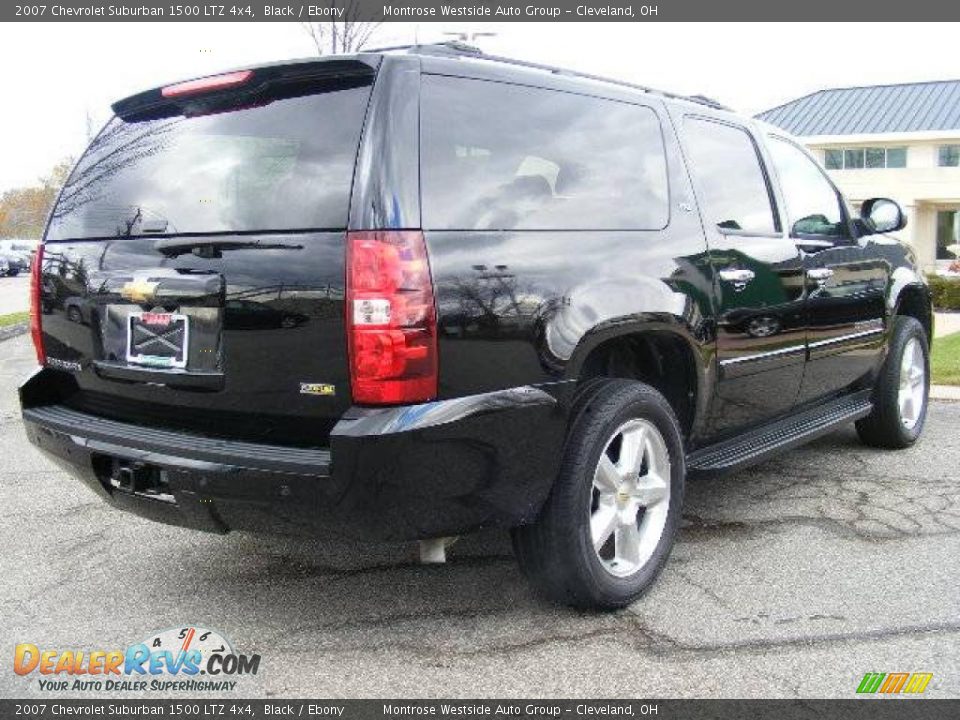 2007 Chevrolet Suburban 1500 LTZ 4x4 Black / Ebony Photo #5