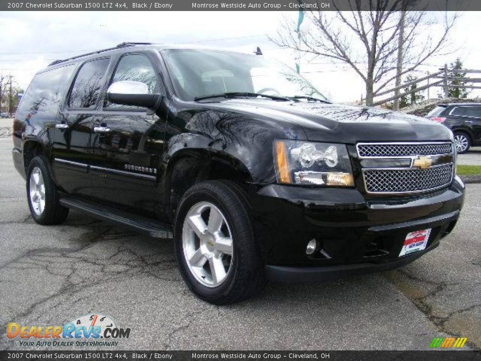 2007 Chevrolet Suburban 1500 LTZ 4x4 Black / Ebony Photo #7
