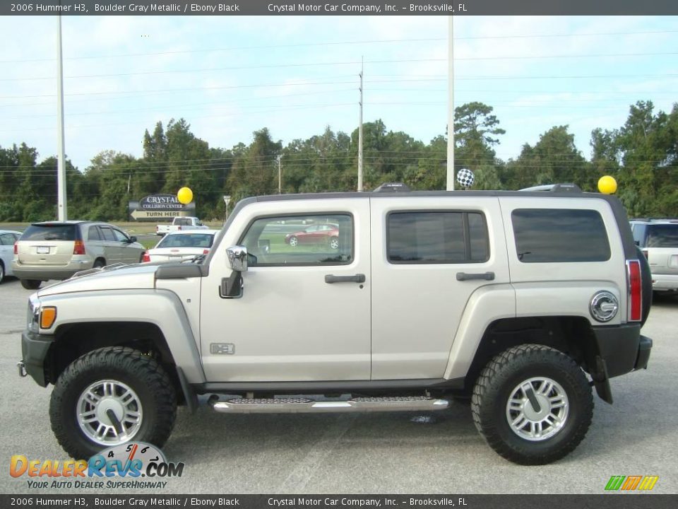 2006 Hummer H3 Boulder Gray Metallic / Ebony Black Photo #2