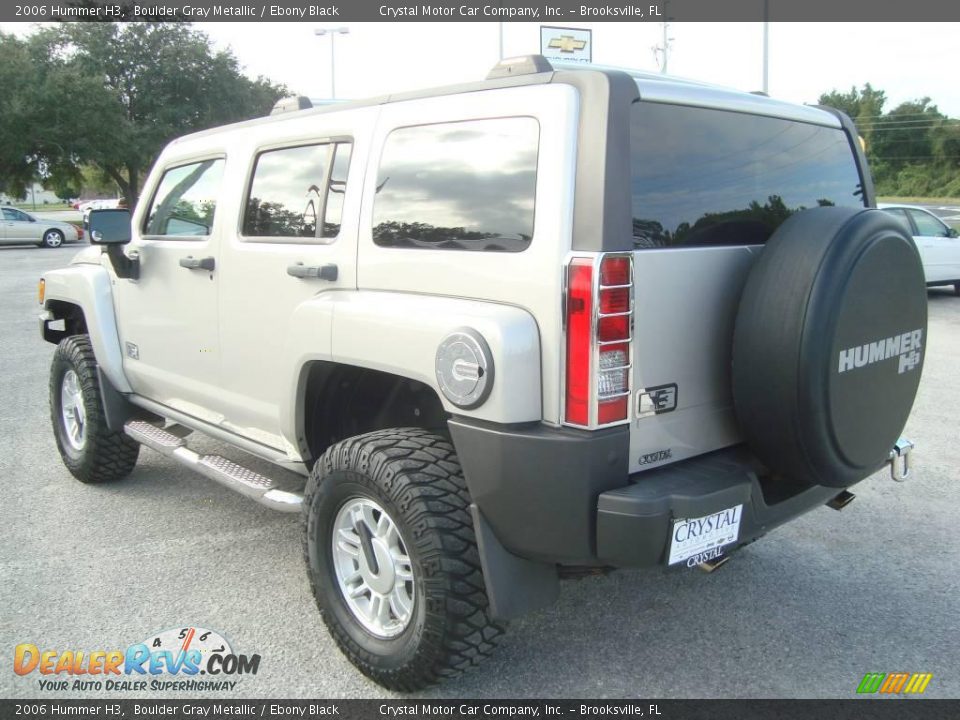 2006 Hummer H3 Boulder Gray Metallic / Ebony Black Photo #3