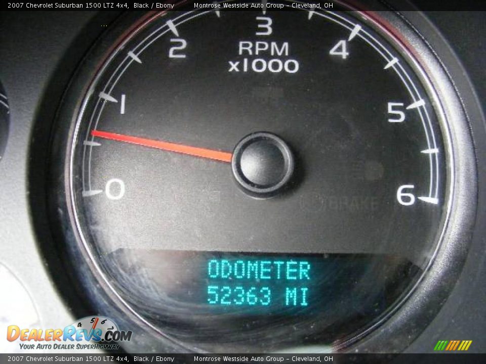 2007 Chevrolet Suburban 1500 LTZ 4x4 Black / Ebony Photo #20