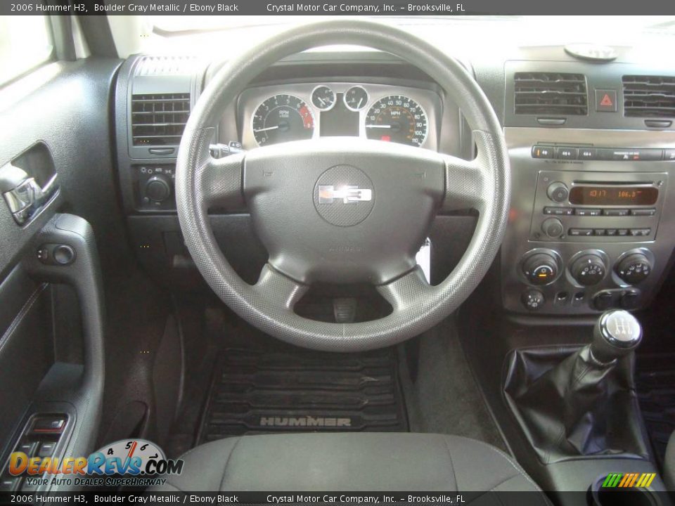 2006 Hummer H3 Boulder Gray Metallic / Ebony Black Photo #6