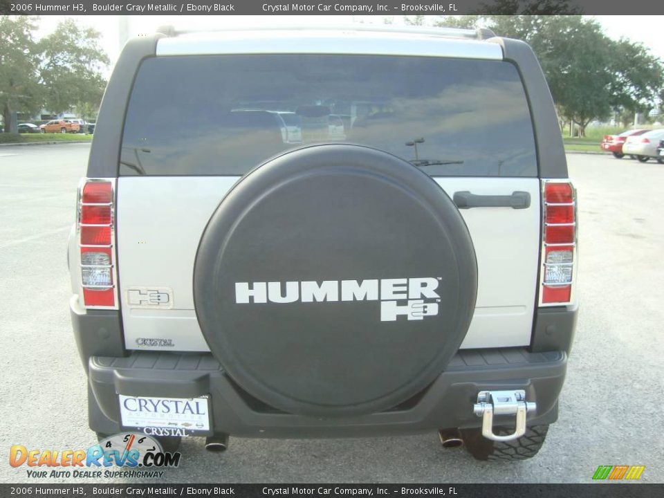2006 Hummer H3 Boulder Gray Metallic / Ebony Black Photo #8