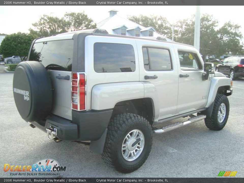 2006 Hummer H3 Boulder Gray Metallic / Ebony Black Photo #9