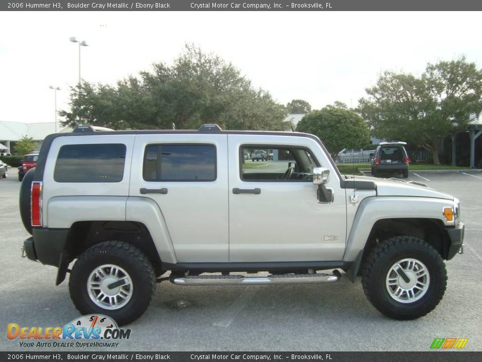 2006 Hummer H3 Boulder Gray Metallic / Ebony Black Photo #10