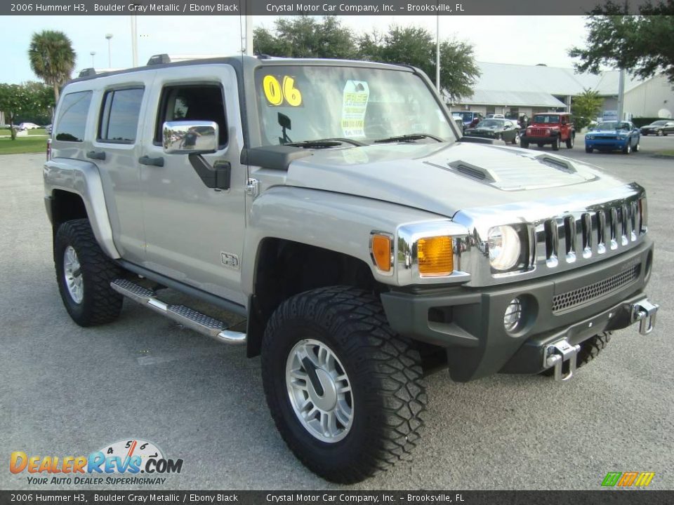 2006 Hummer H3 Boulder Gray Metallic / Ebony Black Photo #11