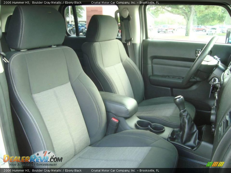 2006 Hummer H3 Boulder Gray Metallic / Ebony Black Photo #12