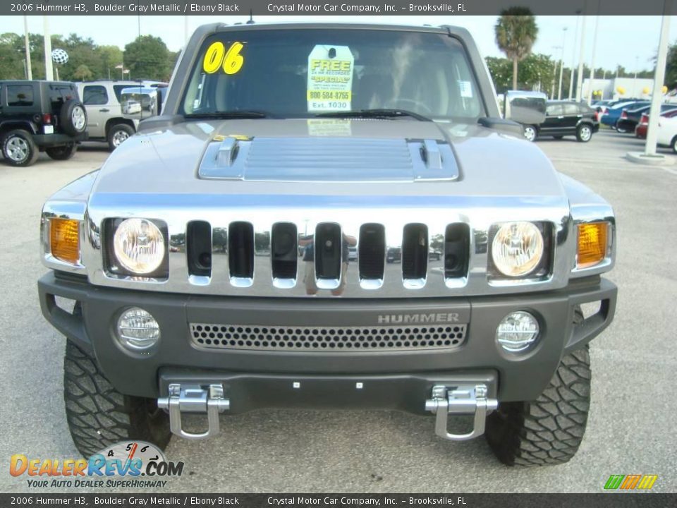 2006 Hummer H3 Boulder Gray Metallic / Ebony Black Photo #13