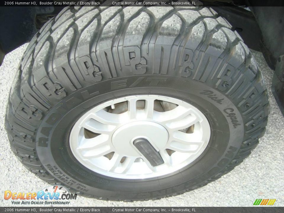2006 Hummer H3 Boulder Gray Metallic / Ebony Black Photo #14
