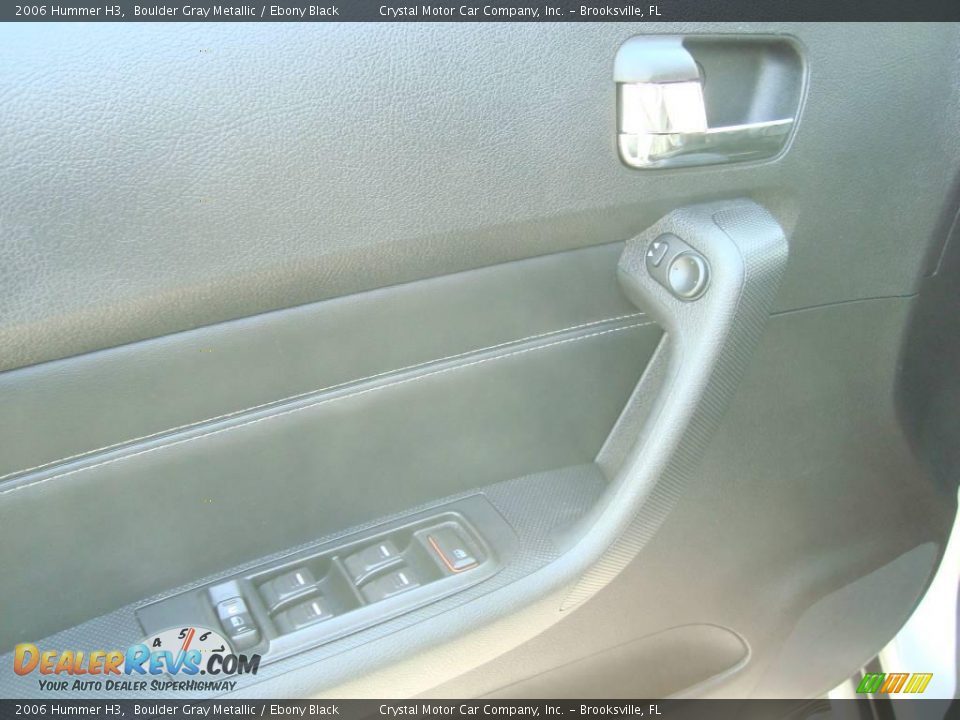 2006 Hummer H3 Boulder Gray Metallic / Ebony Black Photo #17