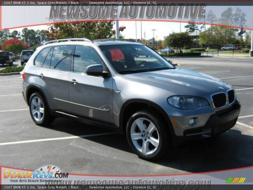 2007 BMW X5 3.0si Space Grey Metallic / Black Photo #1