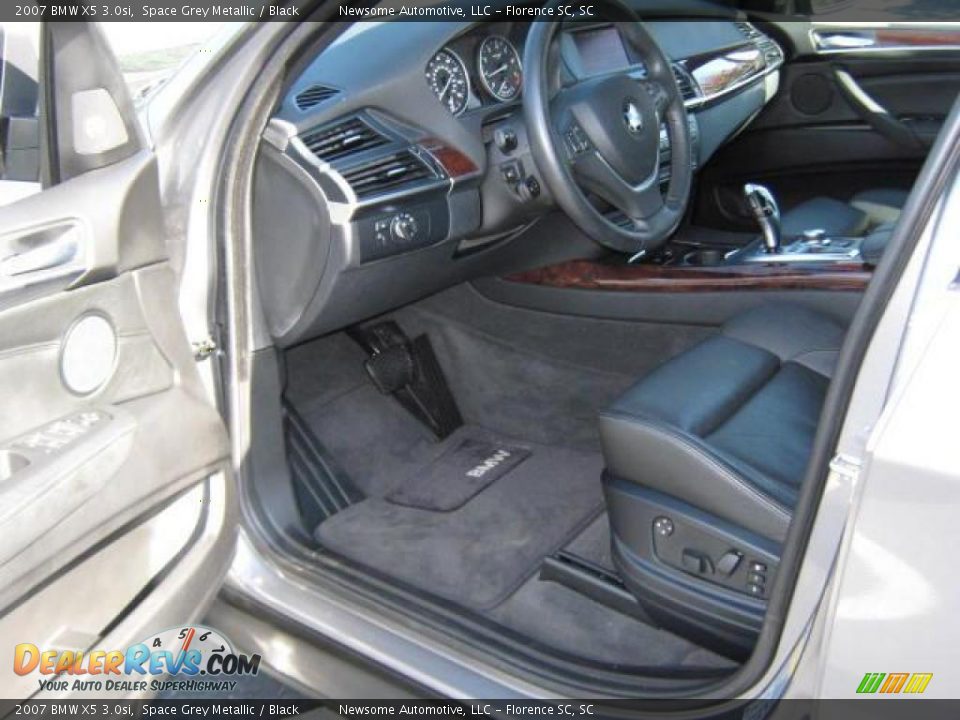 2007 BMW X5 3.0si Space Grey Metallic / Black Photo #4