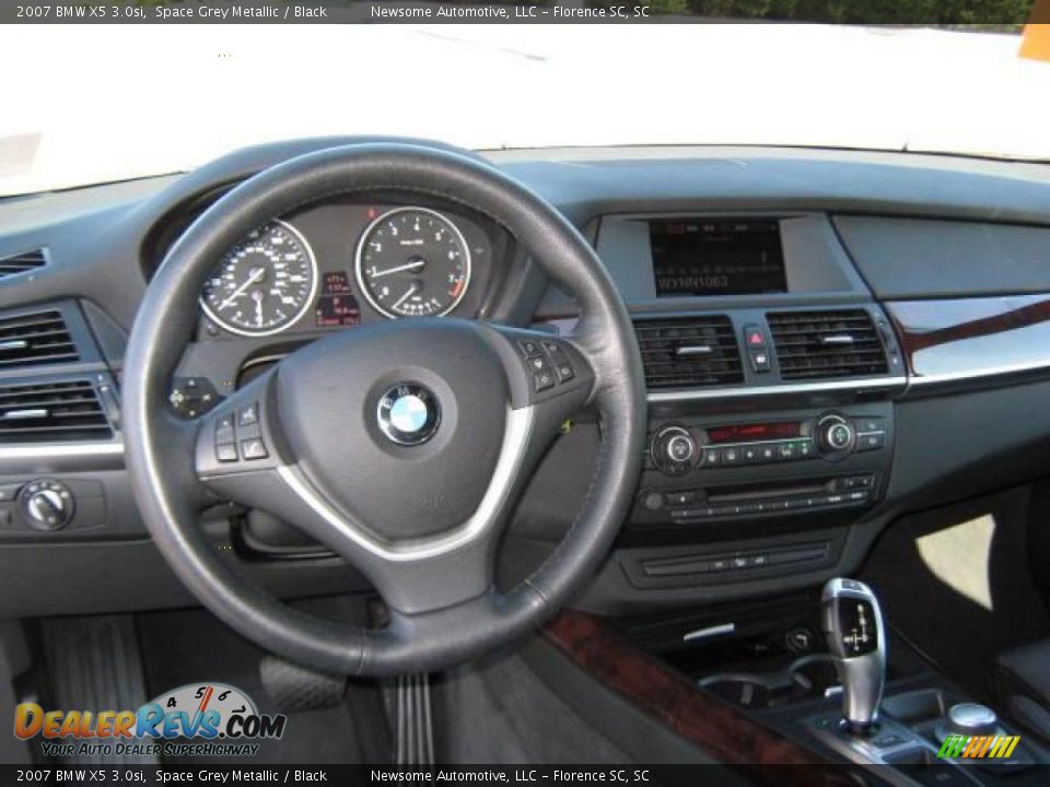 2007 BMW X5 3.0si Space Grey Metallic / Black Photo #6