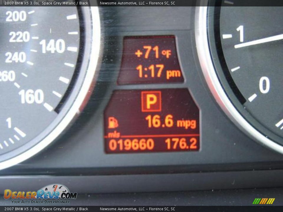 2007 BMW X5 3.0si Space Grey Metallic / Black Photo #7