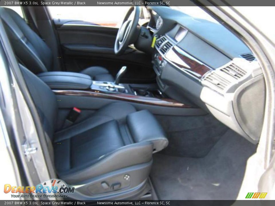 2007 BMW X5 3.0si Space Grey Metallic / Black Photo #19