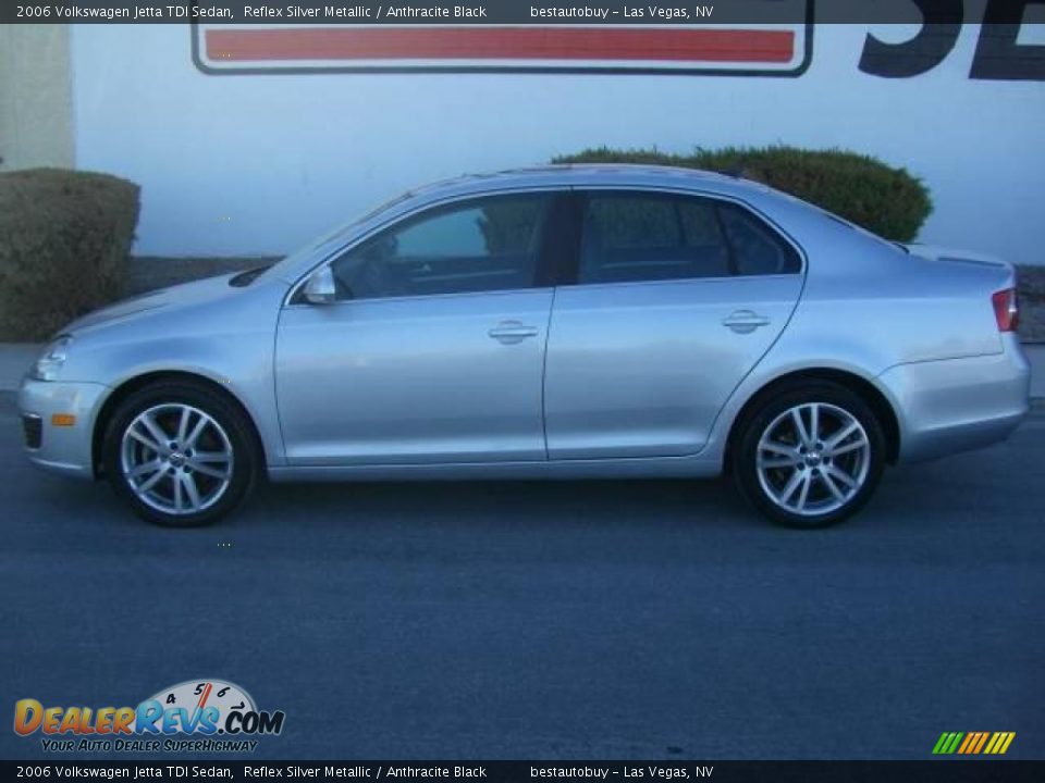 2006 Volkswagen Jetta TDI Sedan Reflex Silver Metallic / Anthracite Black Photo #2