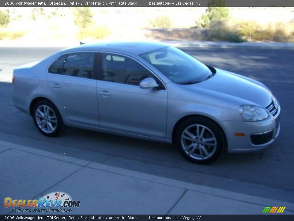 2006 Volkswagen Jetta TDI Sedan Reflex Silver Metallic / Anthracite Black Photo #7