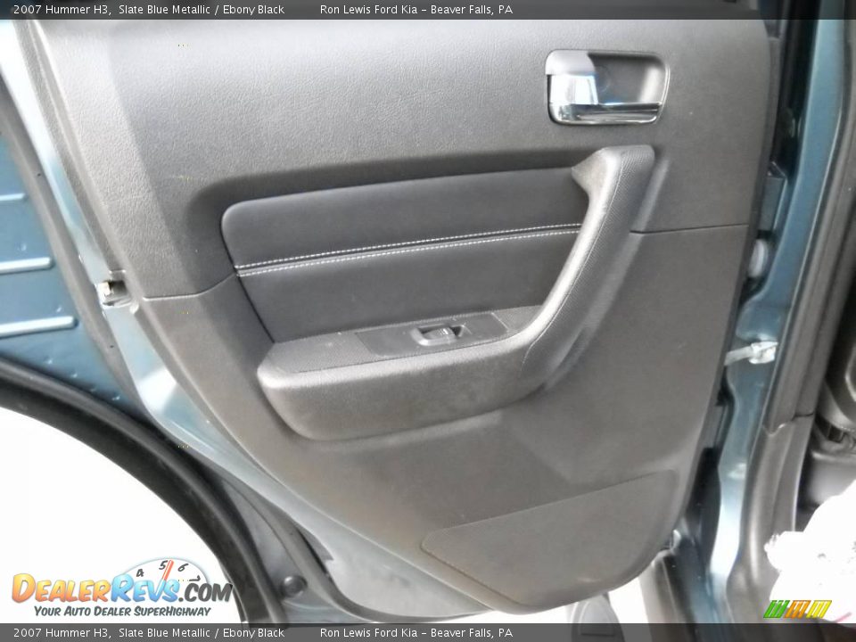 2007 Hummer H3 Slate Blue Metallic / Ebony Black Photo #10