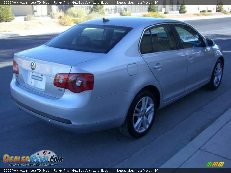 2006 Volkswagen Jetta TDI Sedan Reflex Silver Metallic / Anthracite Black Photo #8