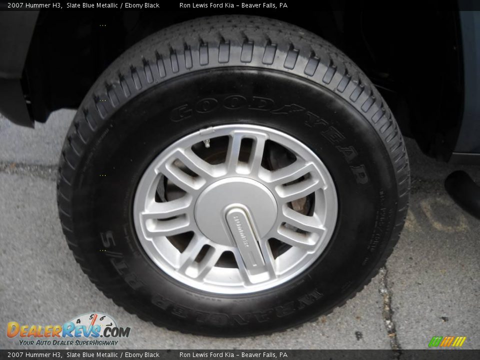 2007 Hummer H3 Slate Blue Metallic / Ebony Black Photo #17