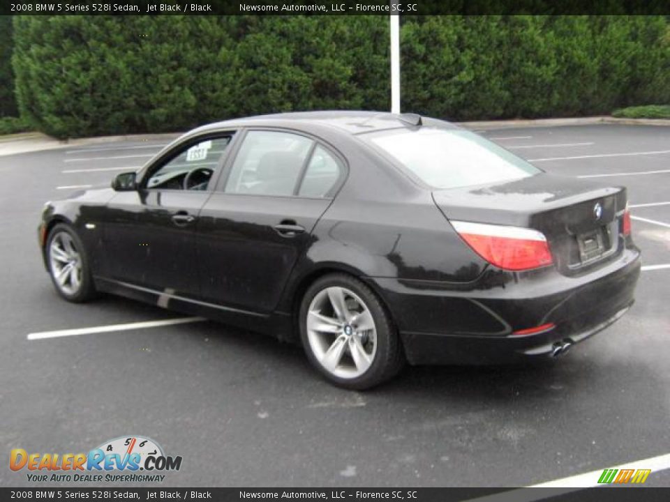 2008 BMW 5 Series 528i Sedan Jet Black / Black Photo #3