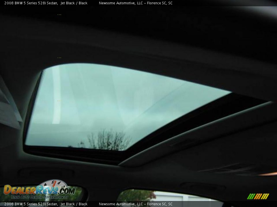 2008 BMW 5 Series 528i Sedan Jet Black / Black Photo #5