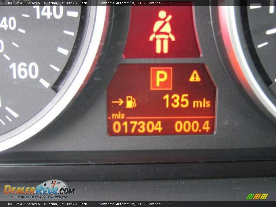 2008 BMW 5 Series 528i Sedan Jet Black / Black Photo #7