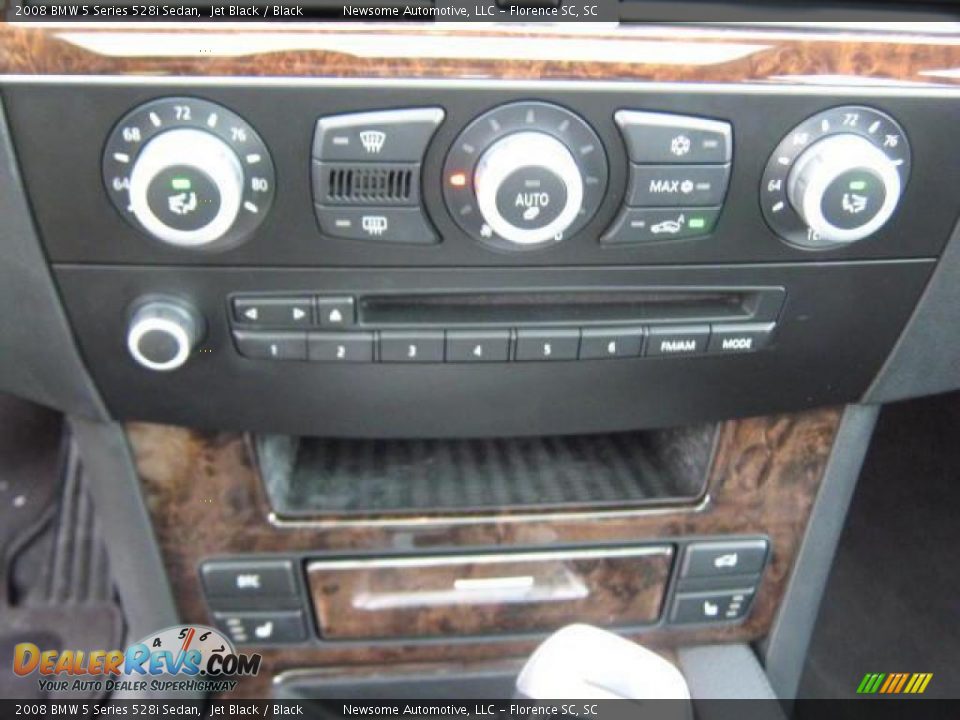 2008 BMW 5 Series 528i Sedan Jet Black / Black Photo #8