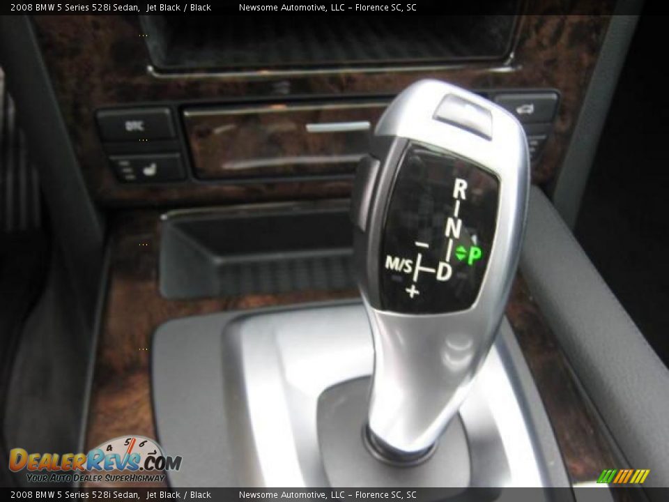 2008 BMW 5 Series 528i Sedan Jet Black / Black Photo #10