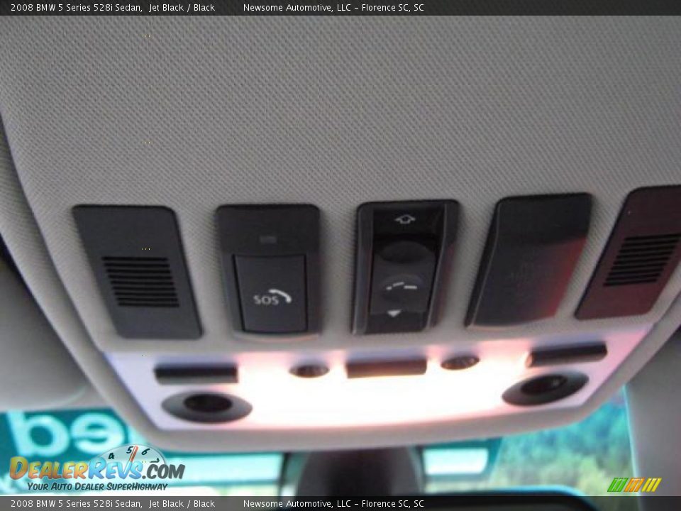 2008 BMW 5 Series 528i Sedan Jet Black / Black Photo #11