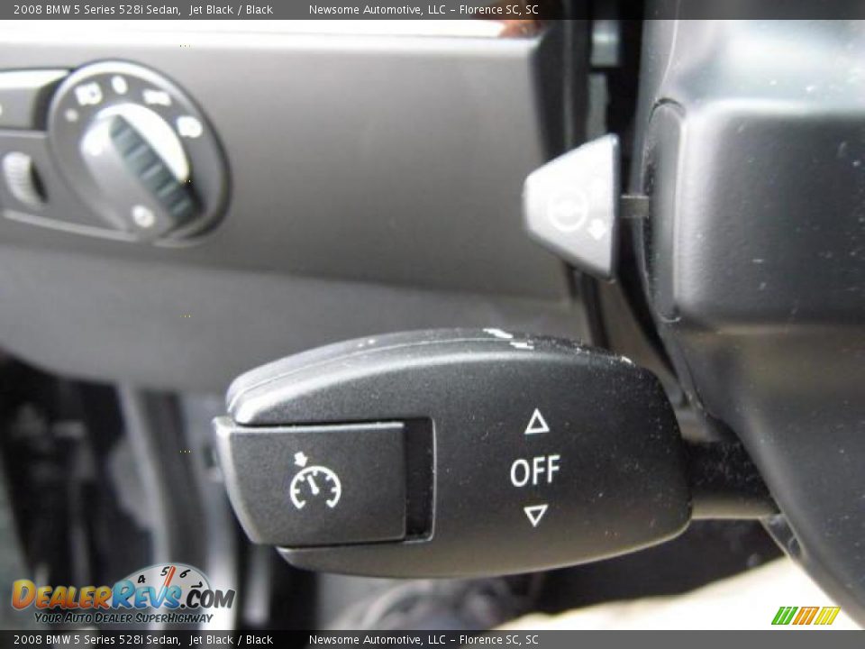 2008 BMW 5 Series 528i Sedan Jet Black / Black Photo #17