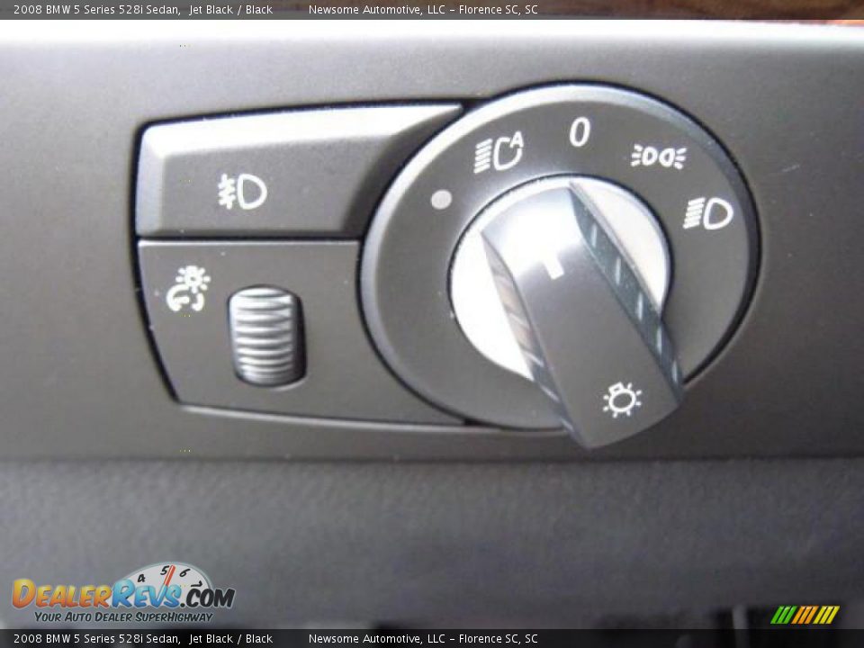 2008 BMW 5 Series 528i Sedan Jet Black / Black Photo #18
