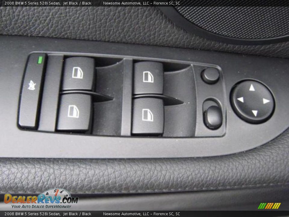 2008 BMW 5 Series 528i Sedan Jet Black / Black Photo #19