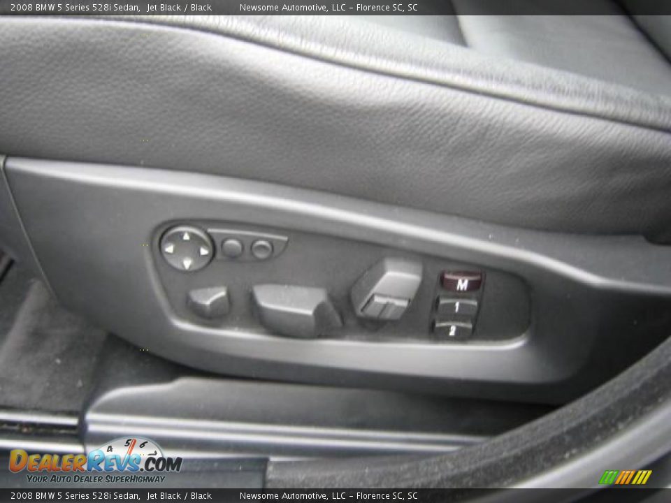 2008 BMW 5 Series 528i Sedan Jet Black / Black Photo #20