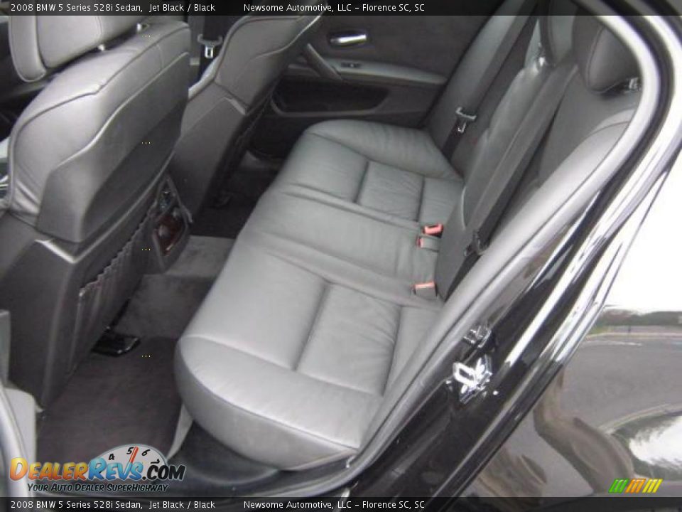 2008 BMW 5 Series 528i Sedan Jet Black / Black Photo #23