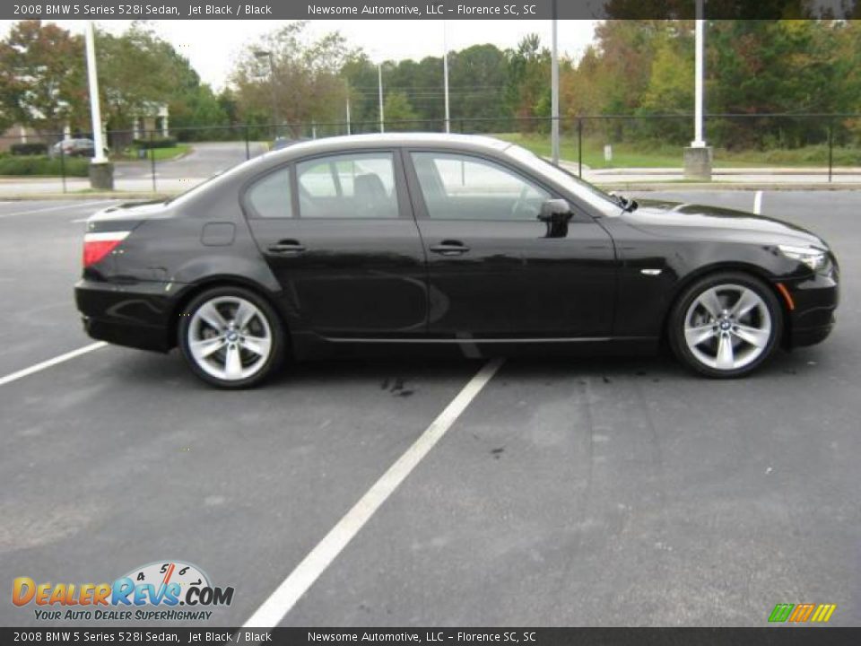 2008 BMW 5 Series 528i Sedan Jet Black / Black Photo #27